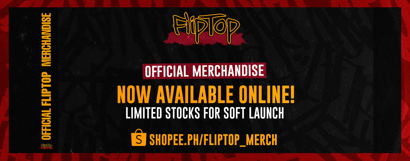 FlipTop Official Merch now available on Shopee